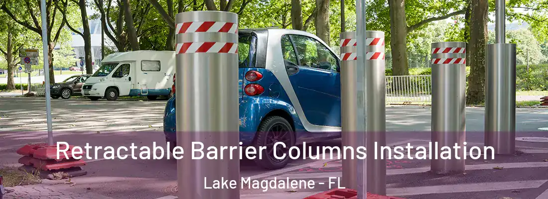 Retractable Barrier Columns Installation Lake Magdalene - FL
